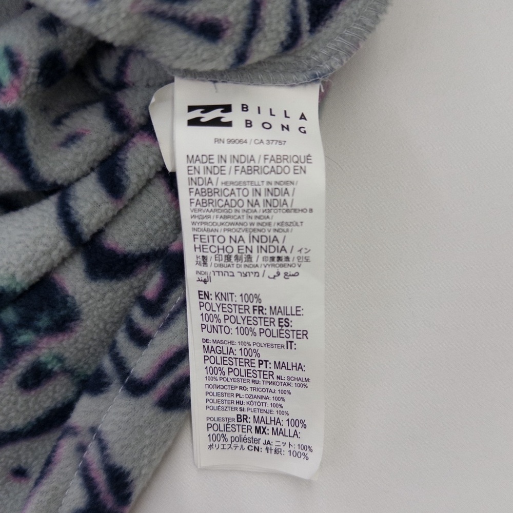 Billabong Adventure Division Furnace Flannel Fleece Overshirt in Cement Size L - Picture 10 of 15